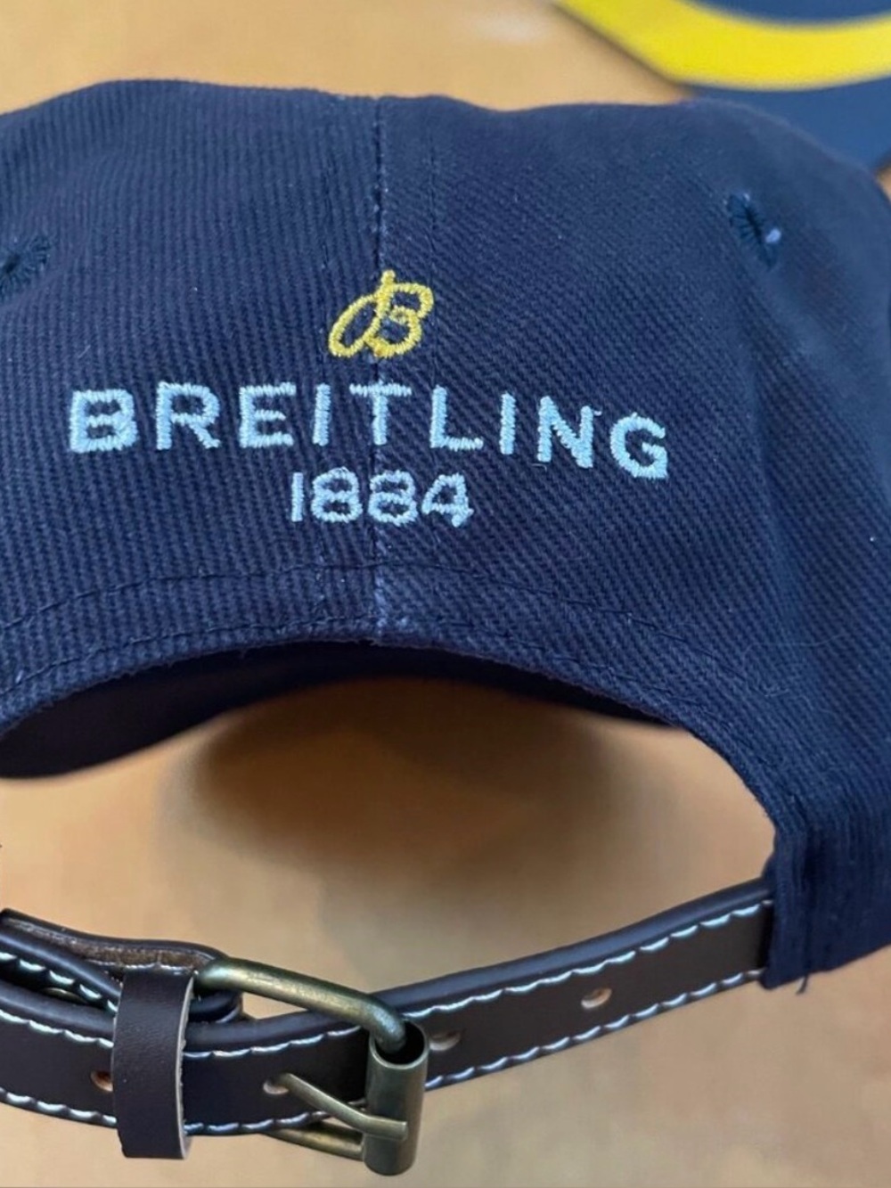 NWB Breitling Blue and Yellow Baseball Cap - Bag included! - Picture 3 of 4